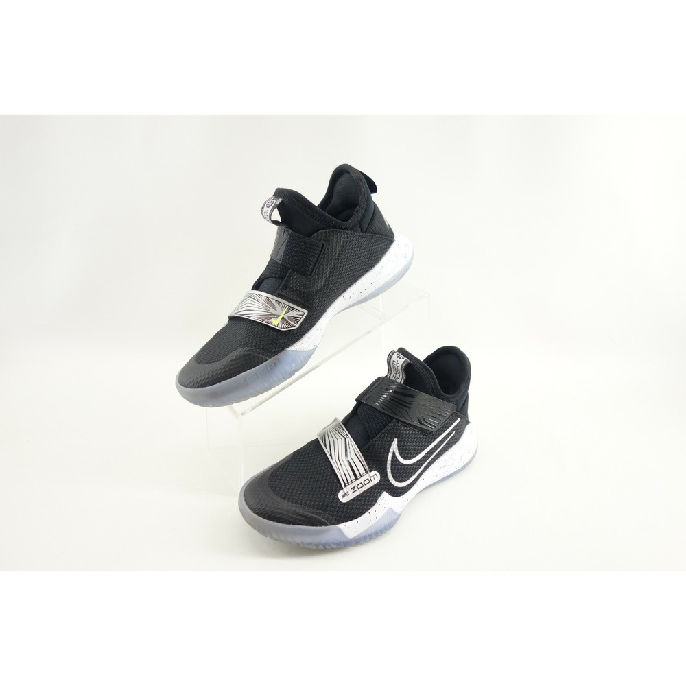 Nike Zoom Flight (GS) Black White Basketball Fashion Shoes Youth Size 6Y US - Picture 2 of 7